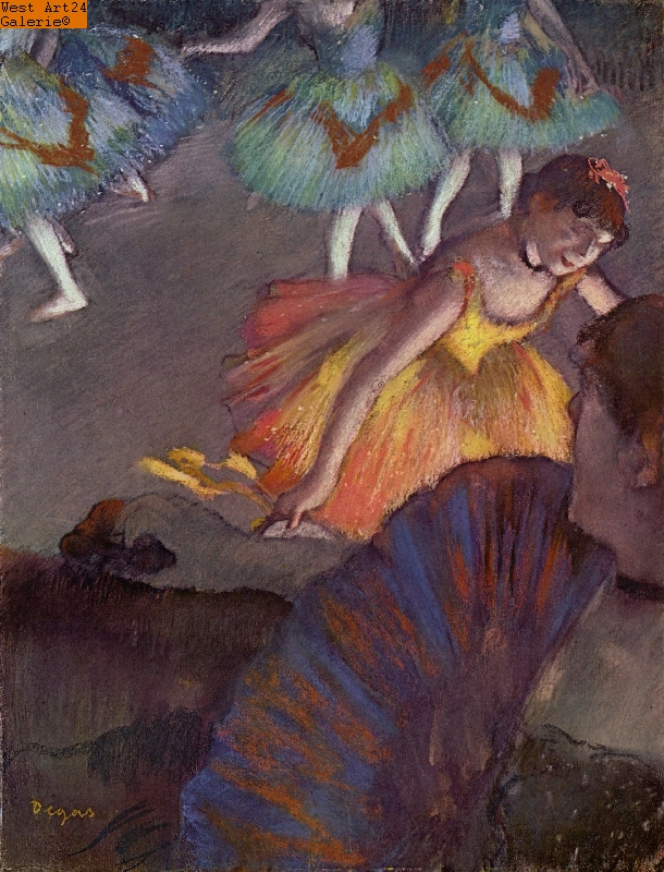 Ballett, von einer Loge aus gesehen nach Degas Gemäldeimitation